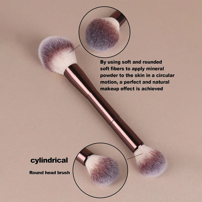 7pcs Makeup Brush Set with Wool Fiber Bristles