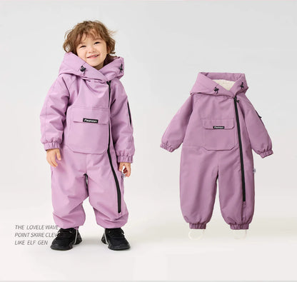 Ircomll Down Jacket Toddler Snow Suit Hooded Coat