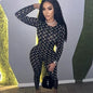 Slim Fit Moon Print Jumpsuit for Women