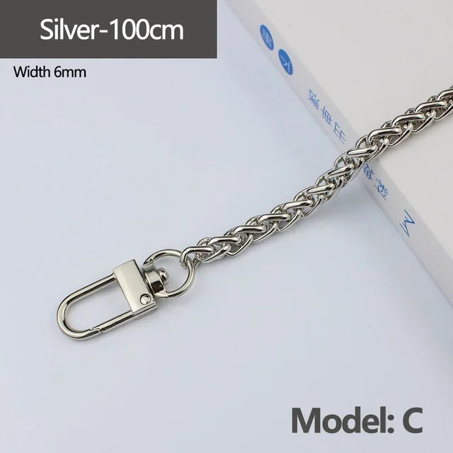 Metal Chain Crossbody Shoulder Strap 100-120CM