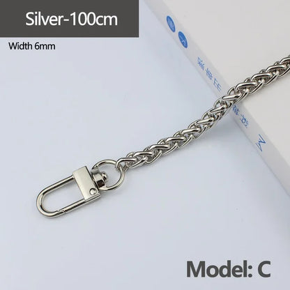 Metal Chain Crossbody Shoulder Strap 100-120CM