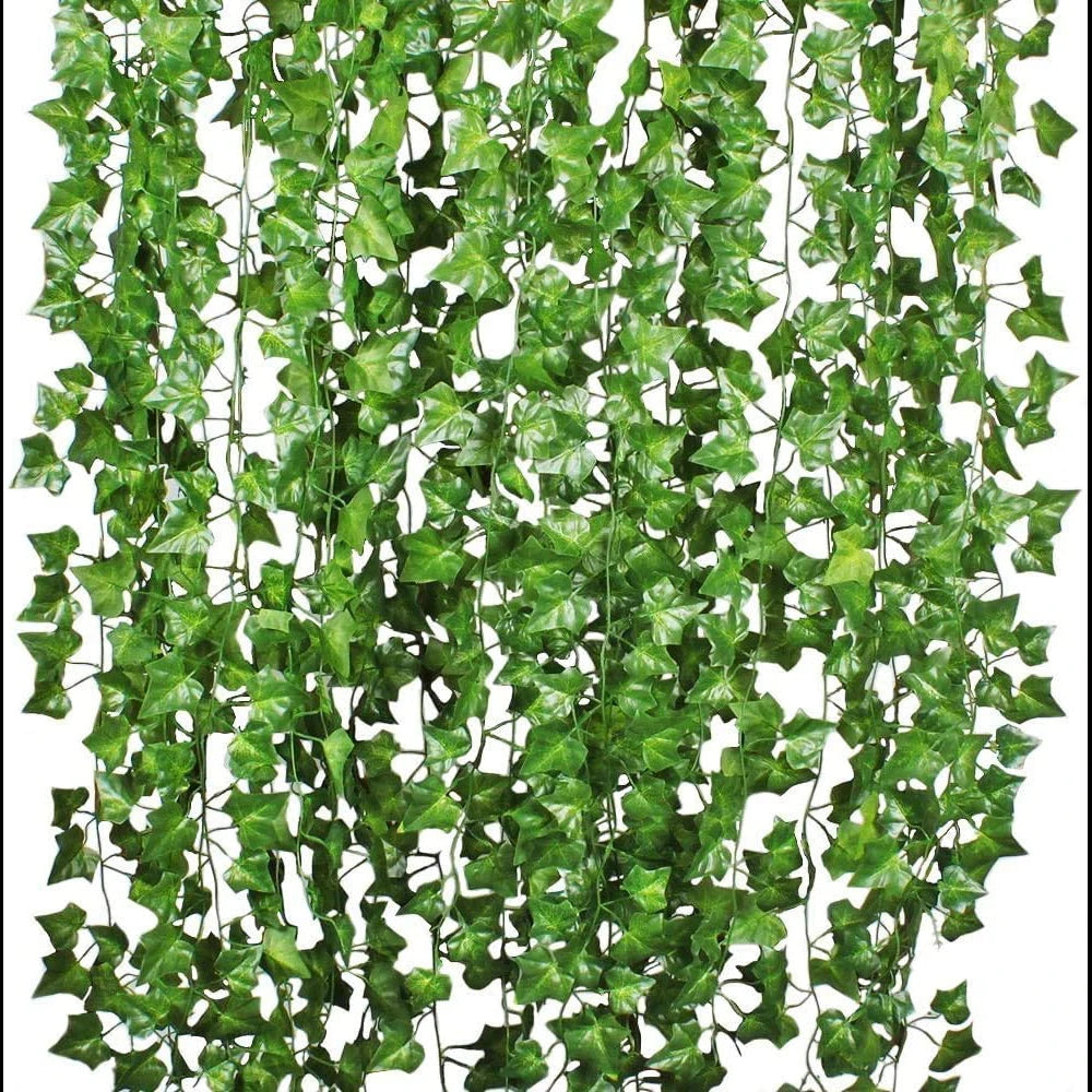 12 Pack Artificial Ivy Leaves Garland for Decoration