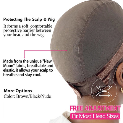 Hd Lace Wig Cap with Adjustable Velvet Grip