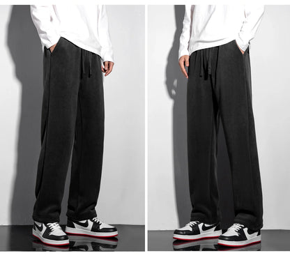 Unisex Winter Fleece Liner Drawstring Sweatpants
