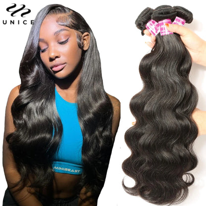 Body Wave 100% Human Hair Bundles Natural Color