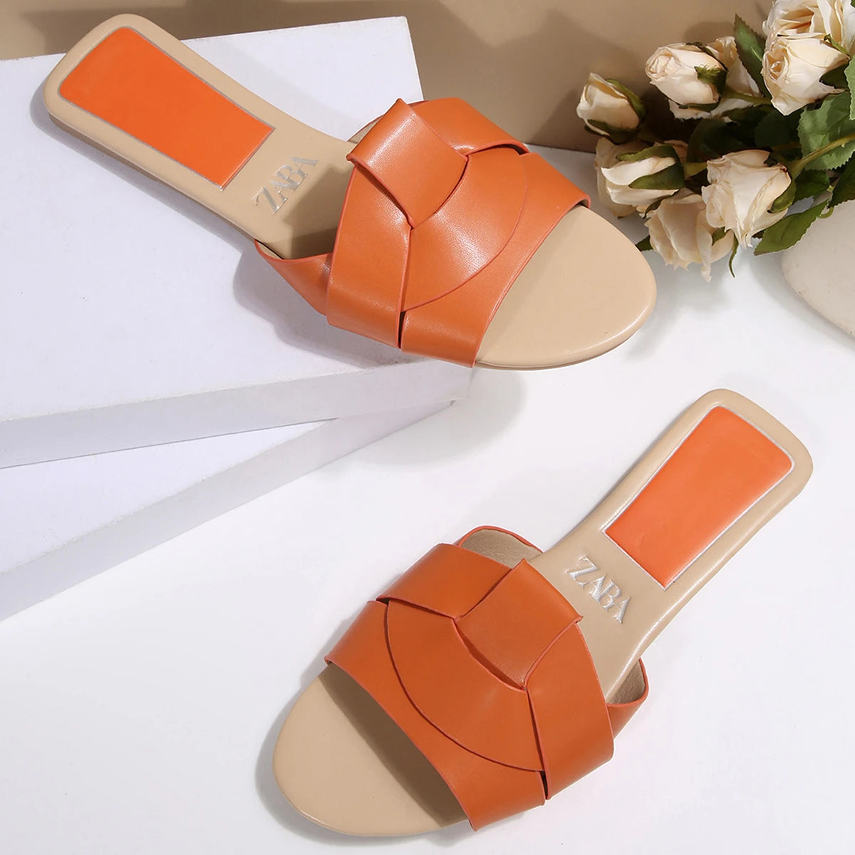 Summer Women Flat Open Toe Slippers