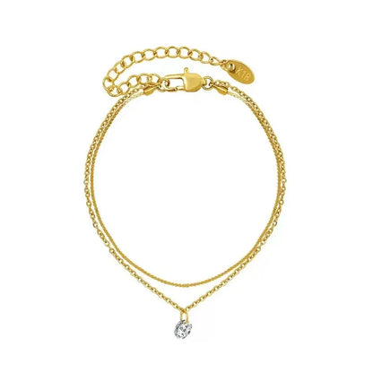 Gold Stainless Steel Bohemian Personalized Anklet