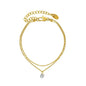 Gold Stainless Steel Bohemian Personalized Anklet