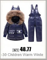 Winter Down Jacket for Boys and Girls Thicken Snowsuit