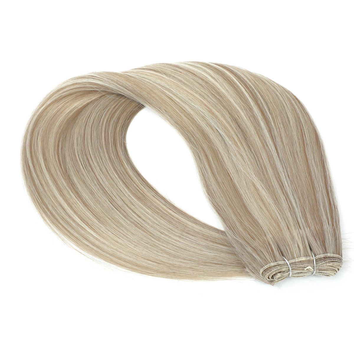 30 Inch Bone Straight Synthetic Hair Bundles Piano Blonde Ombre