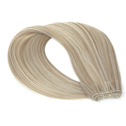 30 Inch Bone Straight Synthetic Hair Bundles Piano Blonde Ombre