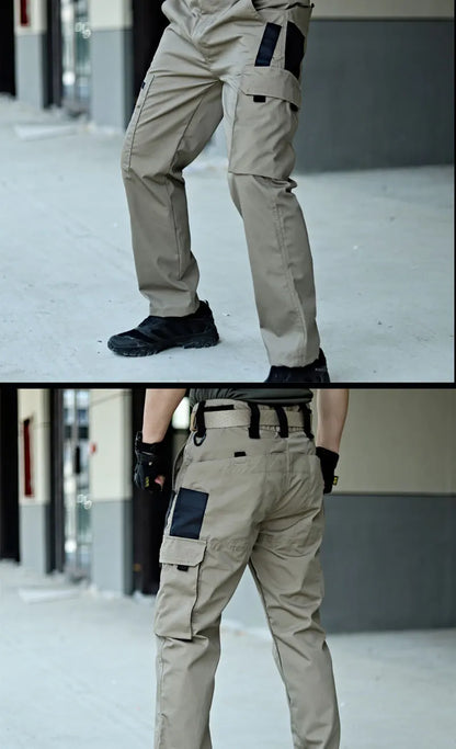 Men's Cargo Trousers Waterproof Multi-Pocket Pants