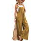 Yellow Denim Jumpsuit for Women Casual Street Wear
