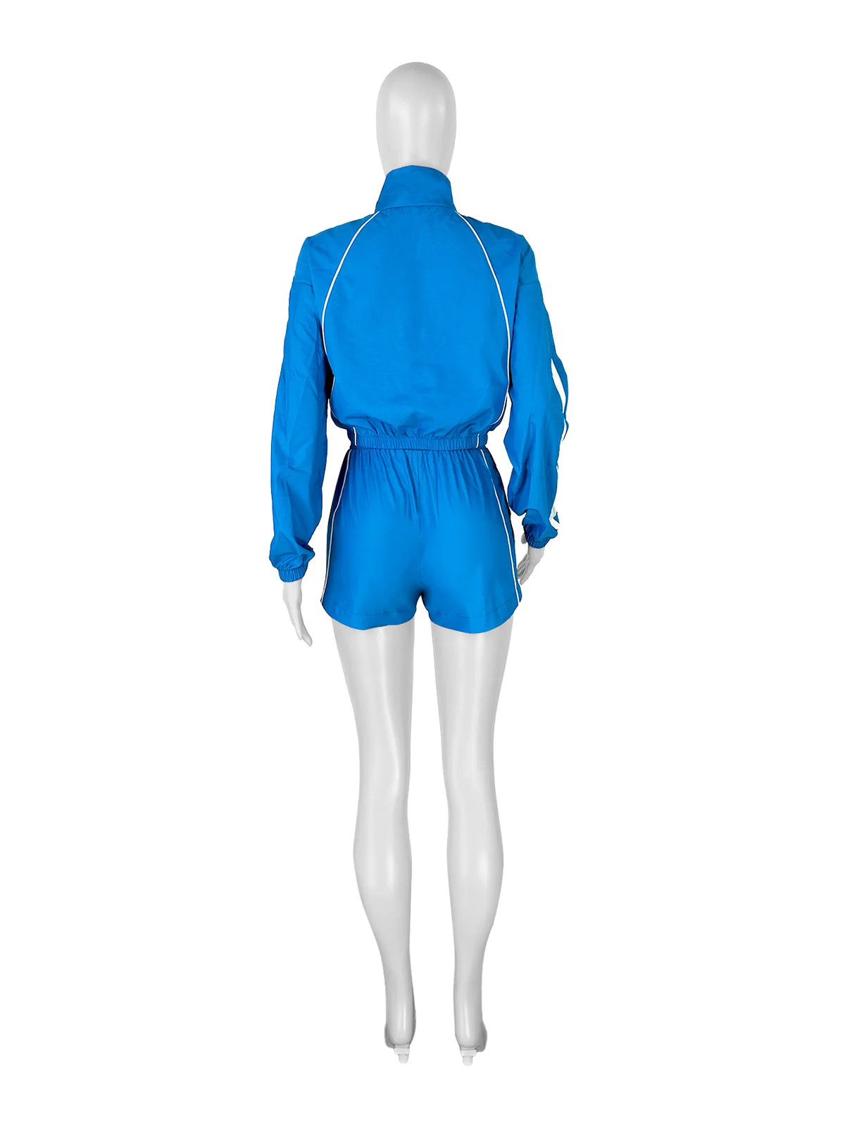 Women's Slim Sporty Tracksuit with Jacket and Shorts