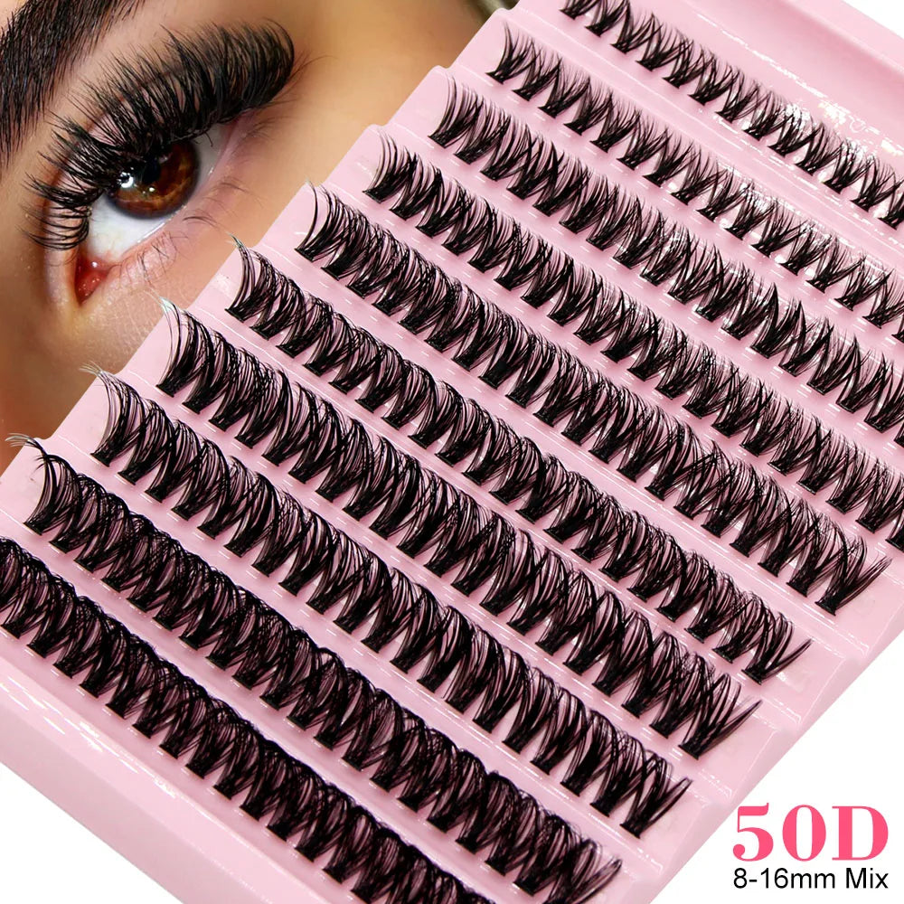 DIY Cluster Lashes 8-16mm Synthetic Hair Extensions