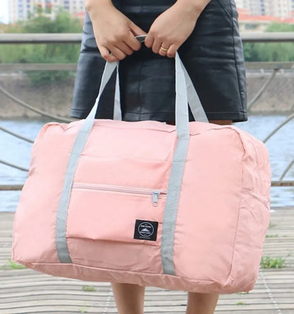 Foldable Nylon Travel Duffel Bag for Women and Girls