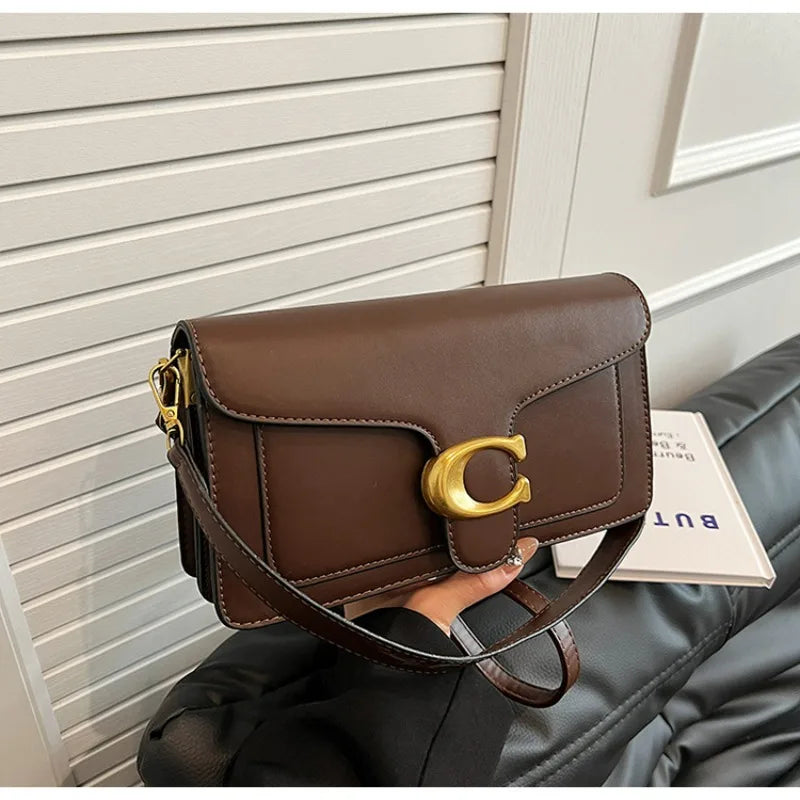 Women's Solid Color Small Square Shoulder Bag