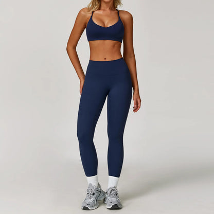 Yoga Suit Sports Set for Women Long Sleeve Athletic Wear