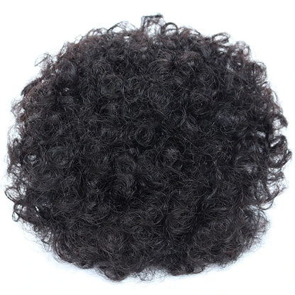 Afro Puff Drawstring Ponytail Brazilian Kinky Curly Hair