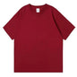 Black White Cotton T-Shirt Heavy-Duty Short Sleeves