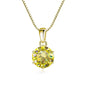 Moissanite Pendant Necklace 925 Sterling Silver Women