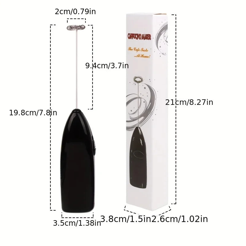 Mini Battery Powered Electric Egg Beater Stainless Steel