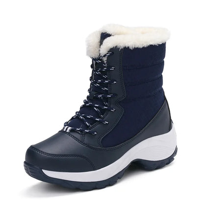 Women’s Waterproof Ankle Snow Boots with Fur Lining