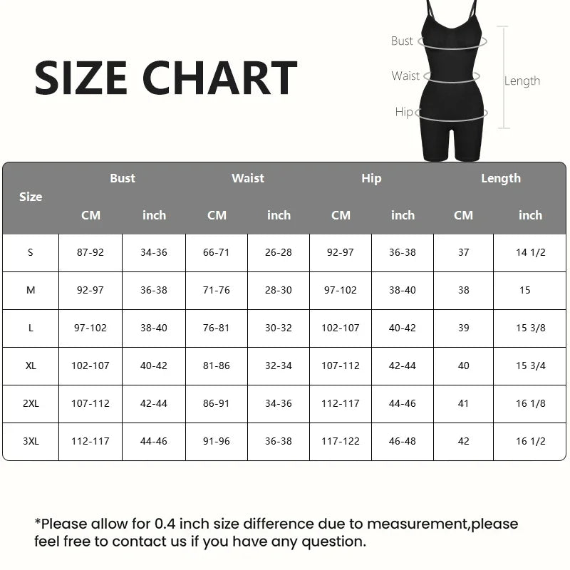 Bodysuit Shapewear Women Tummy Control Full Body Shaper