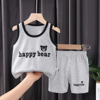 Cotton Summer Kids Clothing Set T-Shirt and Shorts