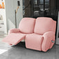 Soft Polyester Recliner Sofa Cover Solid Color