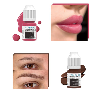 FAMISOO 5ML Permanent Makeup Pigment for Lips and Eyebrows