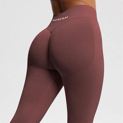 Women Seamless Bum Shaping Leggings Fitness Pants