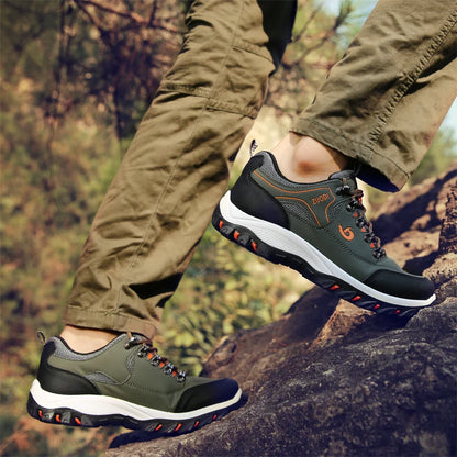 Men's Leather Casual Sneakers for Tennis and Walking