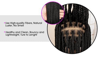 Synthetic Full Lace Cornrow Braided Wig for Black Women