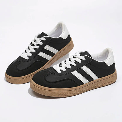 Women Lace-Up Casual Sneakers Breathable Tennis Shoes