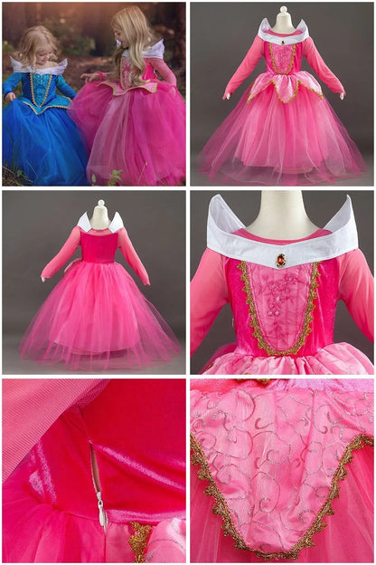 Kids Princess Dress Cinderella Cosplay Costume for Girls