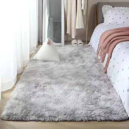 Pink Fluffy Polyester Carpet for Children's Room