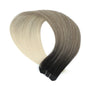 30 Inch Bone Straight Synthetic Hair Bundles Piano Blonde Ombre