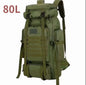 80L Tactical Mountaineering Backpack for Hiking Camping