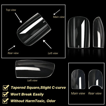 Soft Gel Full Cover Almond Fake Nails Box