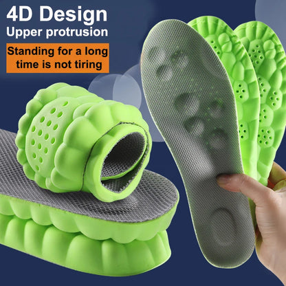Latex Shock Absorbing Insoles with Arch Support