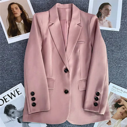 Elegant Long Sleeve Blazer Coat for Women