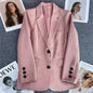 Elegant Long Sleeve Blazer Coat for Women