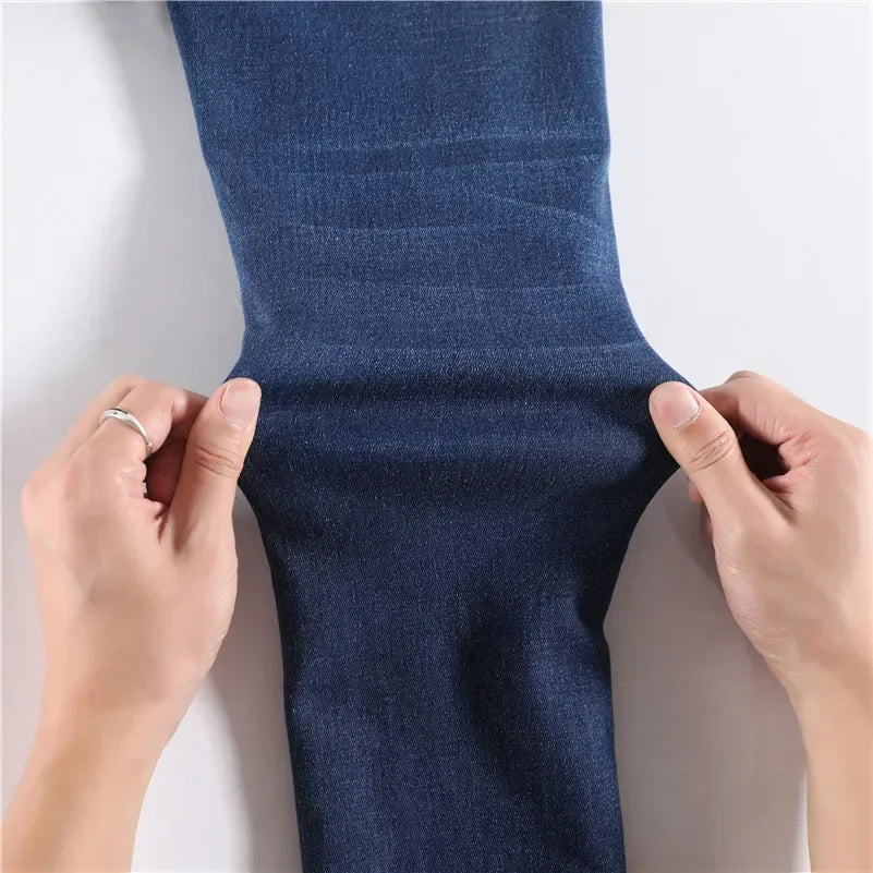 Women's Winter Plush Stretch Skinny Jeans