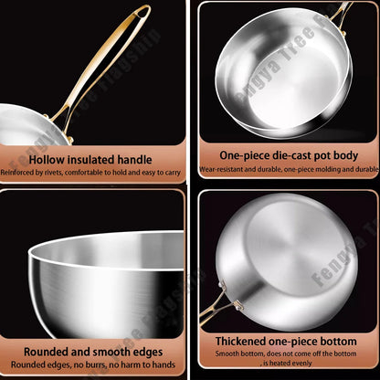 28cm Stainless Steel Non-Stick Frying Pan