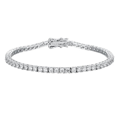 Moissanite Tennis Bracelet 925 Sterling Silver White Gold