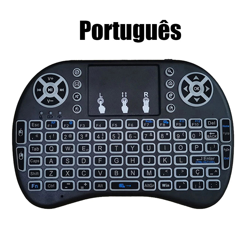 Wireless Air Mouse with Touchpad Keyboard