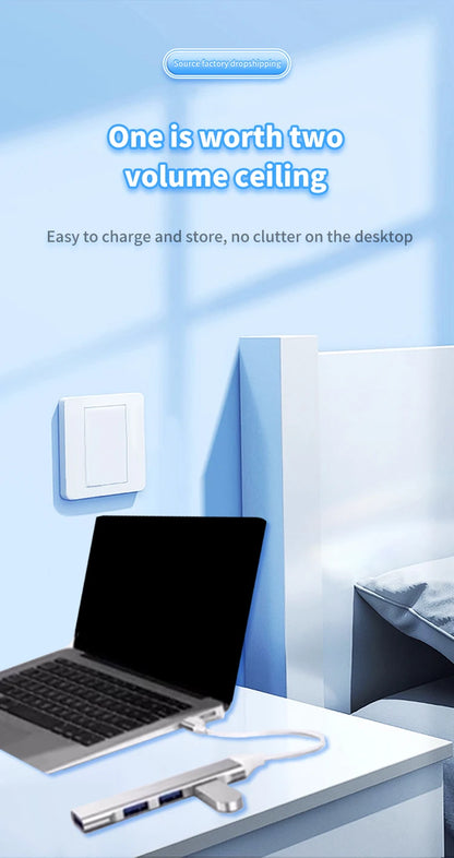 4-in-1 USB C Hub 3.0 Multi-Port Adapter