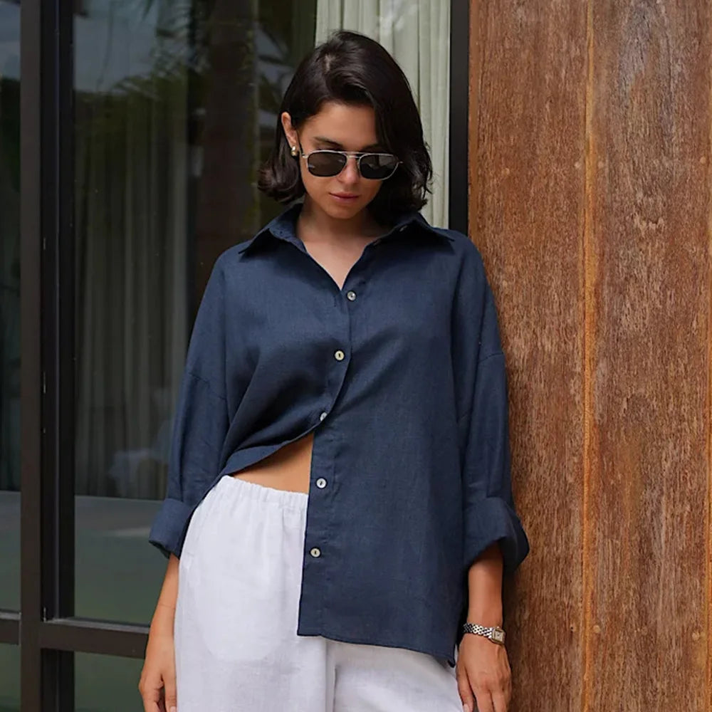 Bornladies Cotton Casual Shirt for Women