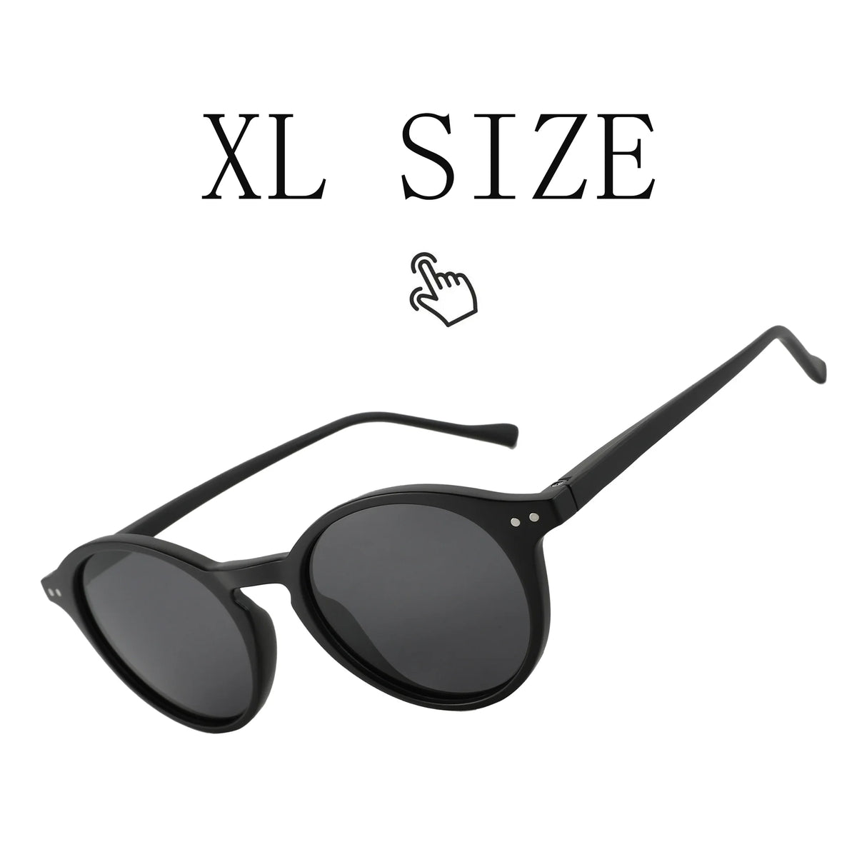 ZENOTTIC Retro Circular Polarized Sunglasses S Size